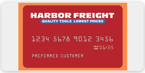 Harbor Freight Credit Card Login,
