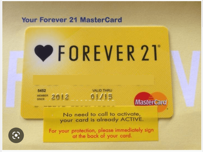 Forever 21 Credit Card Login