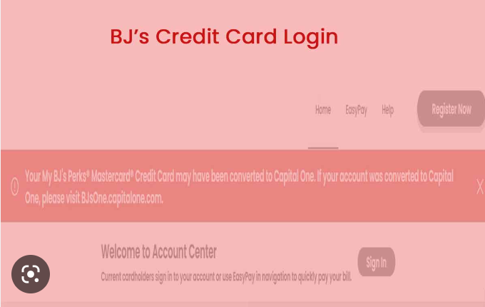 BJ’s Wholesale Credit Card Login