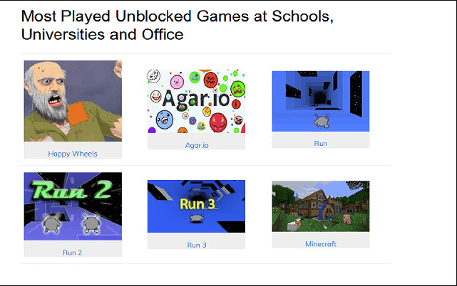 games to play unblocked